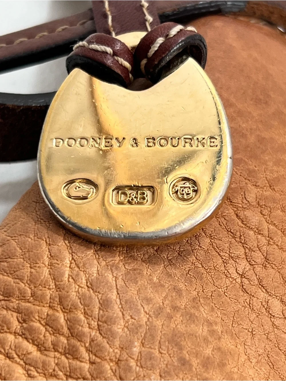 Dooney & Bourke Vintage EAST WEST Leather Hobo Shoulder Bag